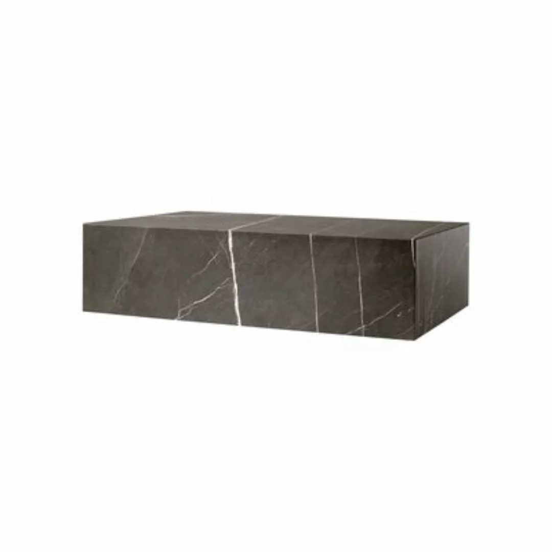 Menu - Plinth Low Beistelltisch - schwarz/Marquina/BxHxT 100x27x60cm günstig online kaufen