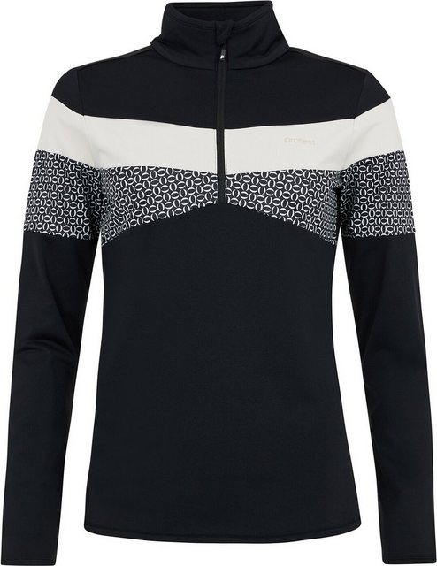 Protest Rollkragenpullover PRTABANO 1/4 zip top True Black günstig online kaufen