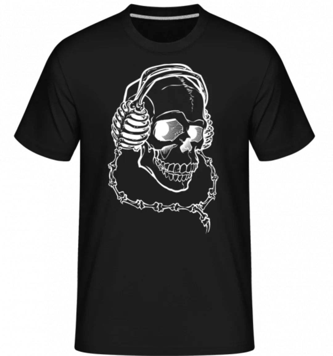 Totenkopf Mit Kopfhörern · Shirtinator Männer T-Shirt günstig online kaufen