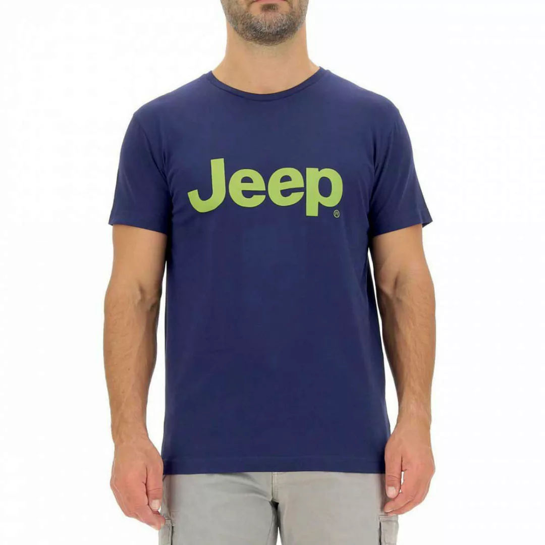 Jeep O102054k543 Kurzärmeliges T-shirt L Deep Blue / Citronelle günstig online kaufen