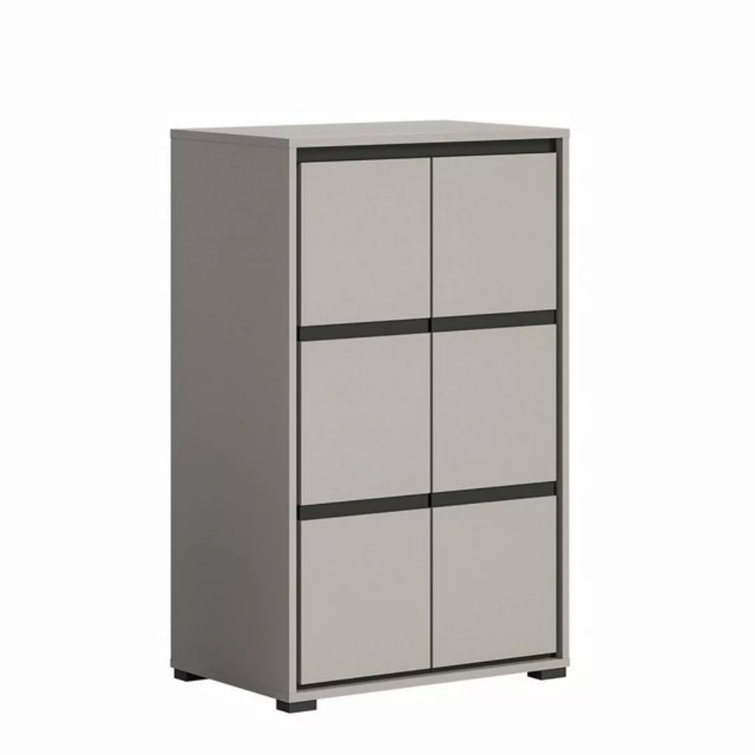 Newroom Schuhschrank Jarlo Schuhschrank grau NB grau NB Modern Schuhregal S günstig online kaufen