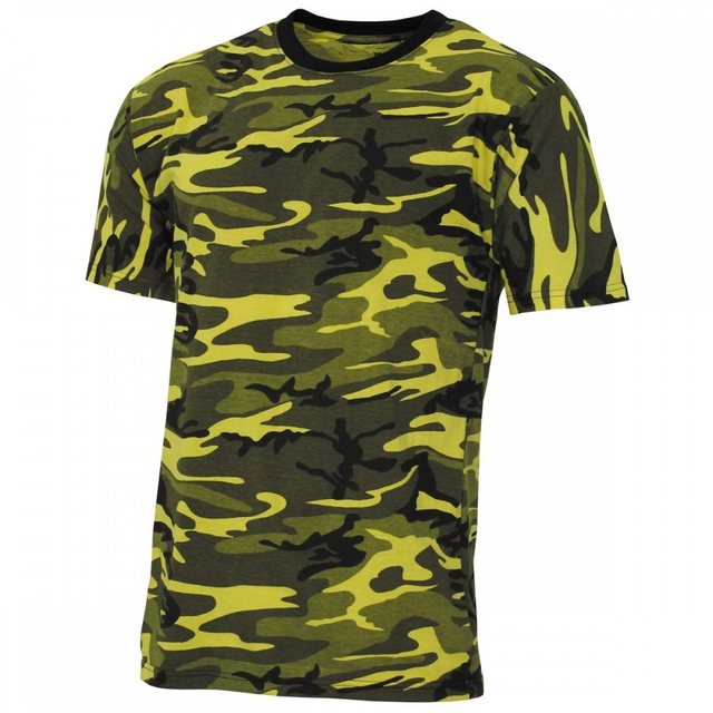 MFH T-Shirt US T-Shirt,"Streetstyle", gelb-camo, 140-145 g/m² - M (1-tlg) R günstig online kaufen