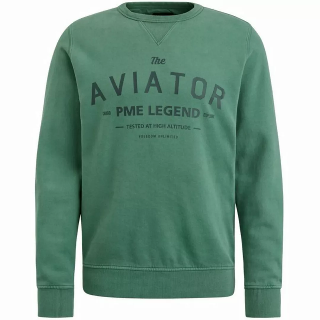 PME LEGEND Rundhalspullover Crewneck gd terry with spray Allrounder günstig online kaufen