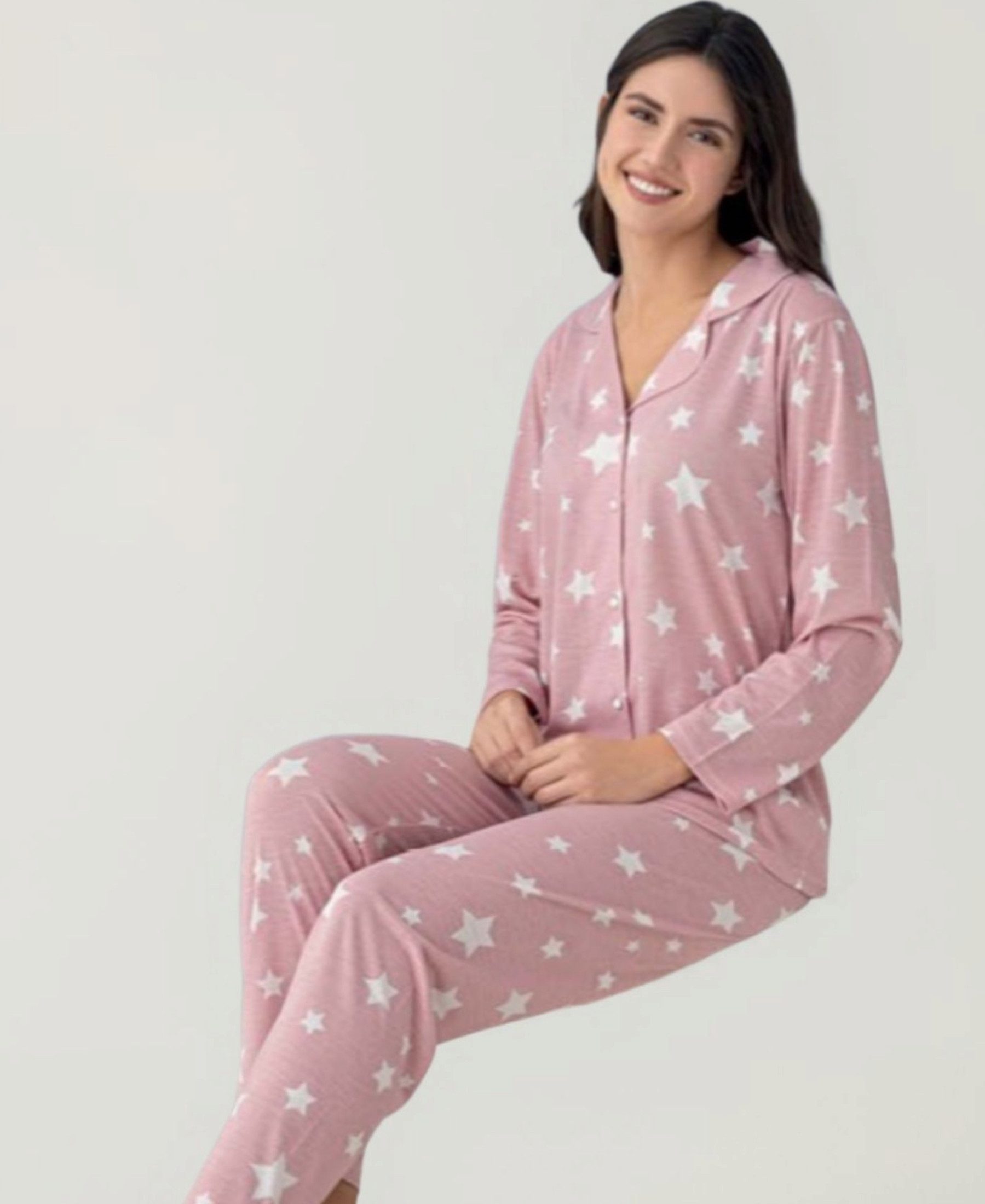 fashionshowcase Pyjama Damen – Schlafanzug Weiches günstig online kaufen