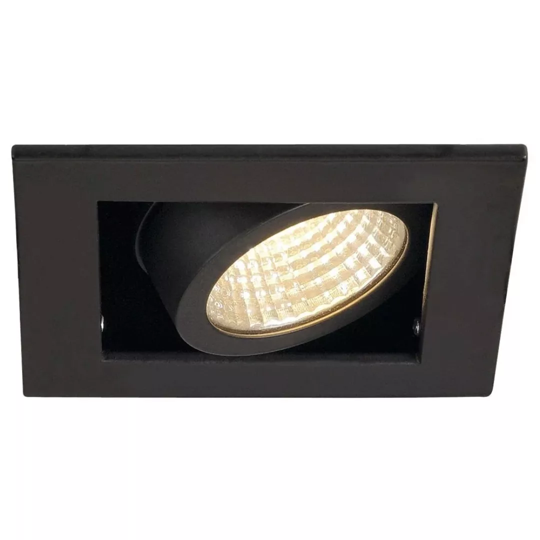 Einflammige Einbauleuchte Kadux in schwarz matt, inkl. Premium-LED, inkl. H günstig online kaufen
