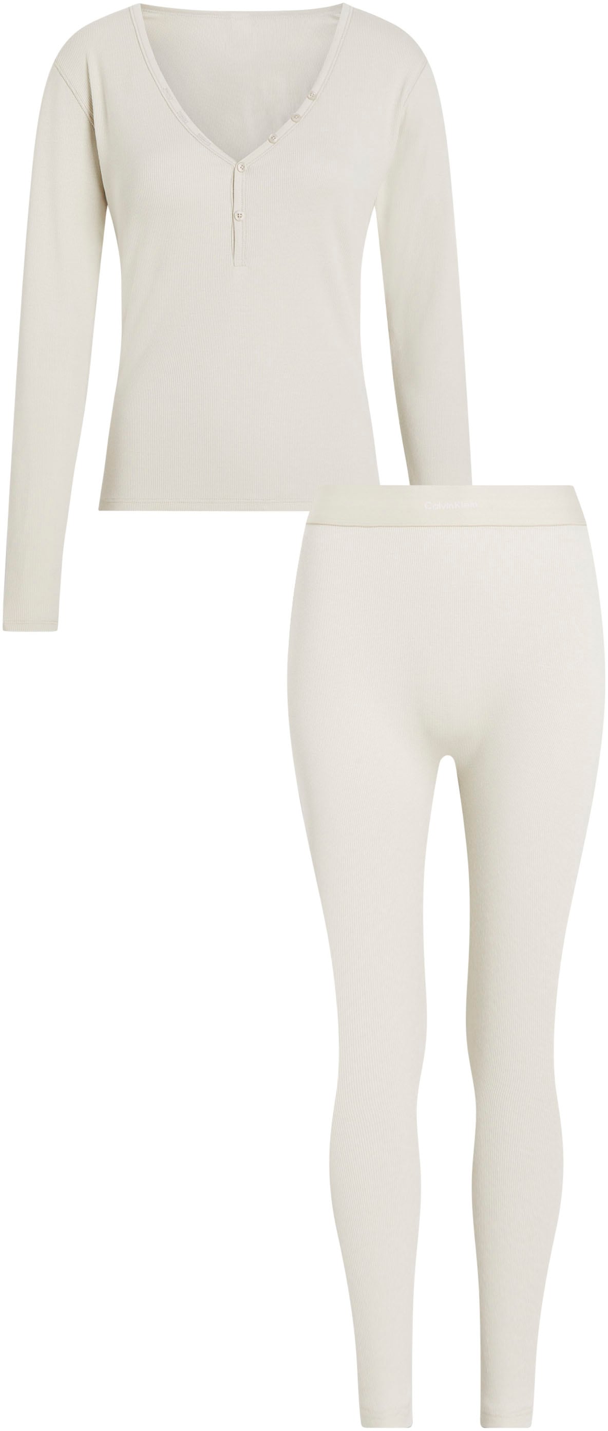 Calvin Klein Underwear Relaxanzug "L/S HENLEY & LEGGING", (Set, 2 tlg.), mi günstig online kaufen