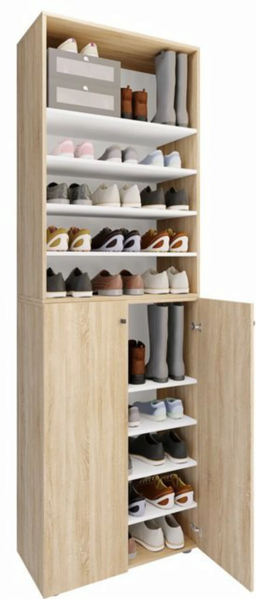 VCM Schuhschrank XL Holz Großer Schuhschrank Schuhkommode Lona 10 (1-St) günstig online kaufen