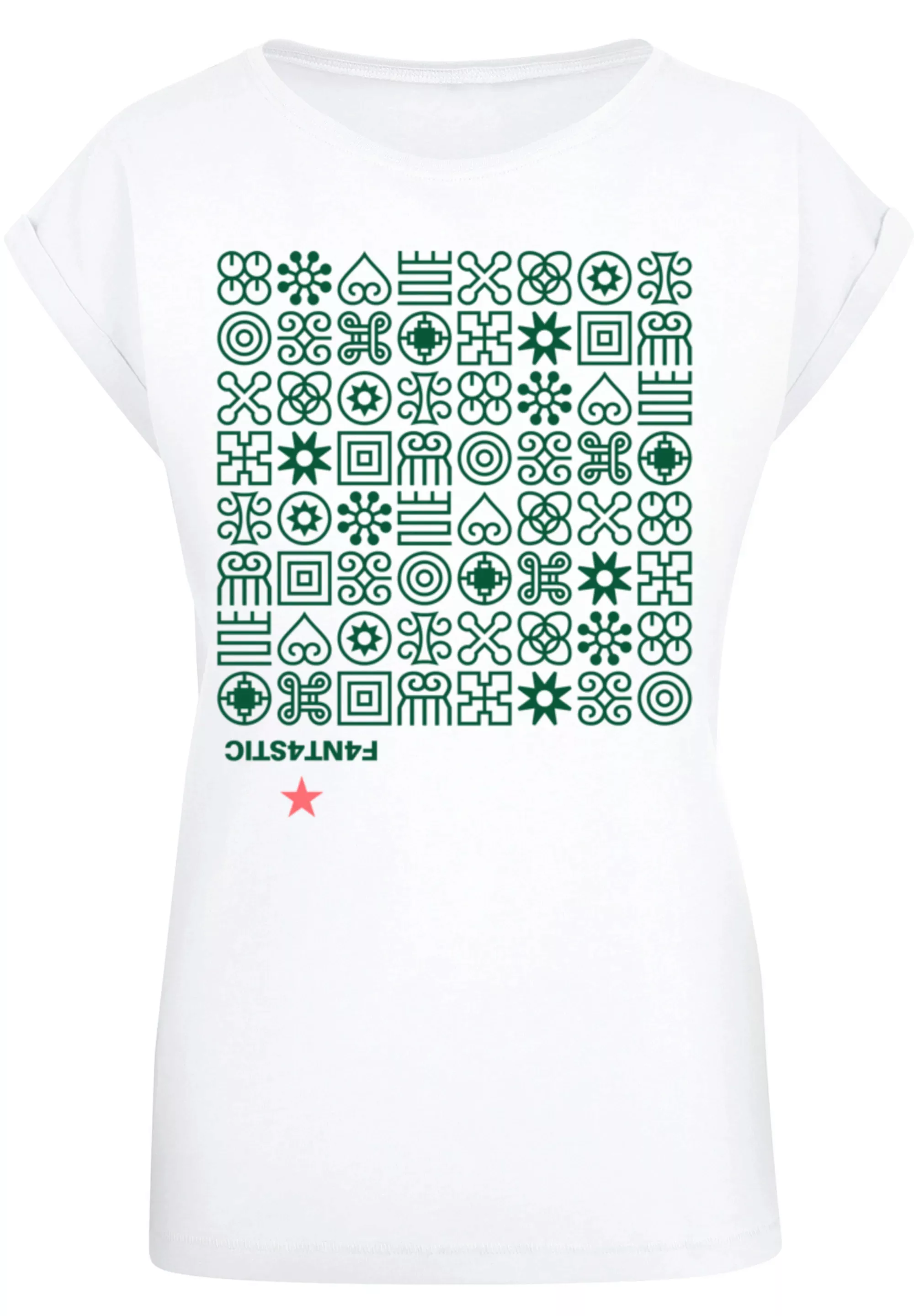 F4NT4STIC T-Shirt "Muster Grün Symbole" günstig online kaufen