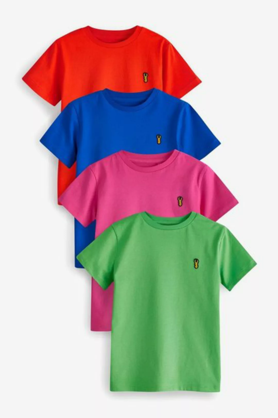 Next T-Shirt T-Shirts mit Hirsch-Stickerei, 4er-Pack (4-tlg) günstig online kaufen