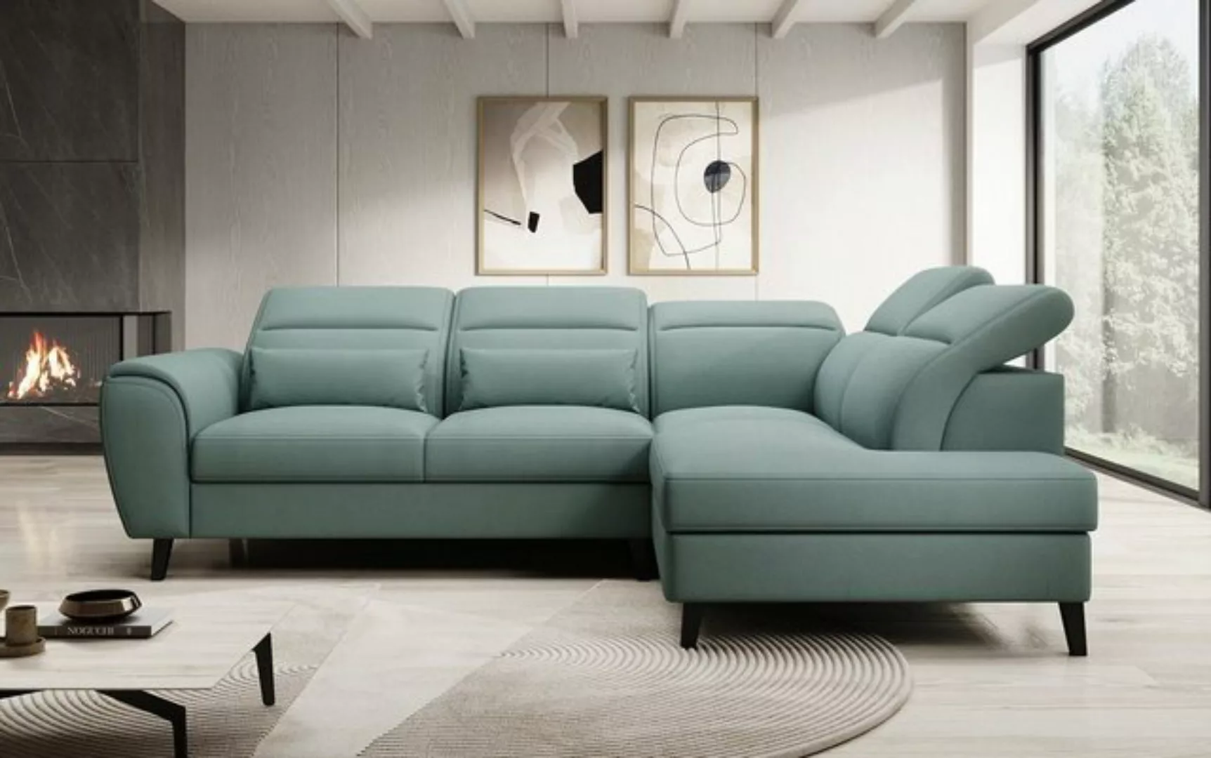 Luxusbetten24 Sofa Designer Sofa Nobile, mit verstellbarer Rückenlehne günstig online kaufen