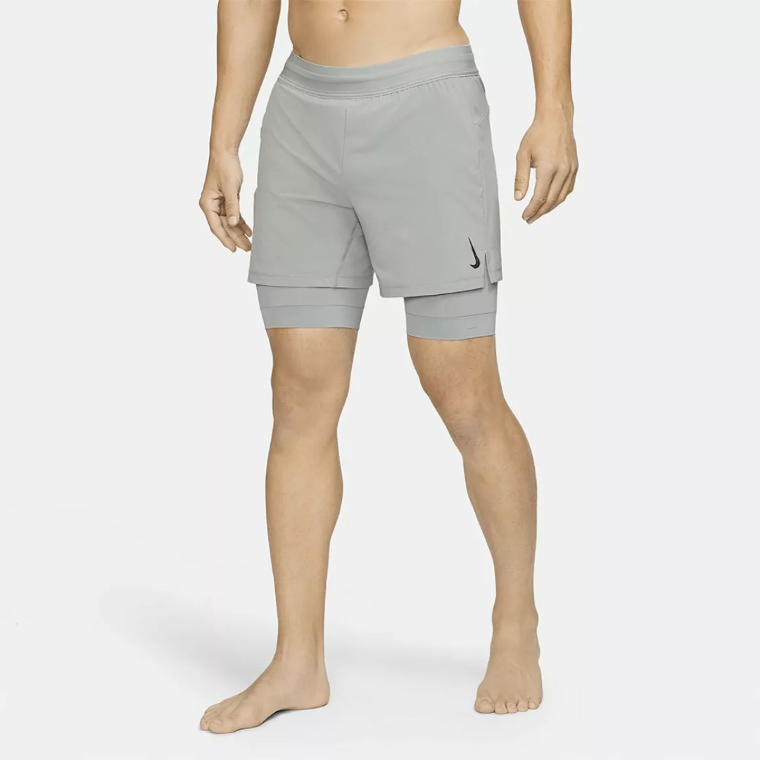 Nike Yoga Dri-fit Active 2 In 1 Kurze Hosen M Particle Grey / Black günstig online kaufen