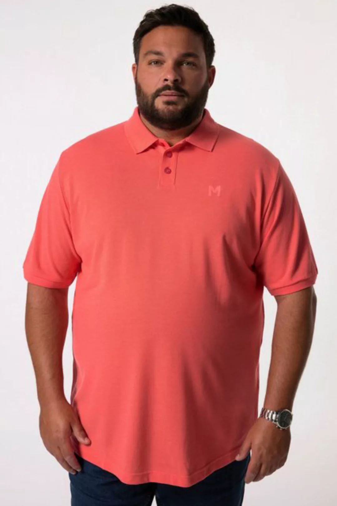 Men Plus Poloshirt Men+ Poloshirt Basic Piqué Halbarm bis 8 XL günstig online kaufen