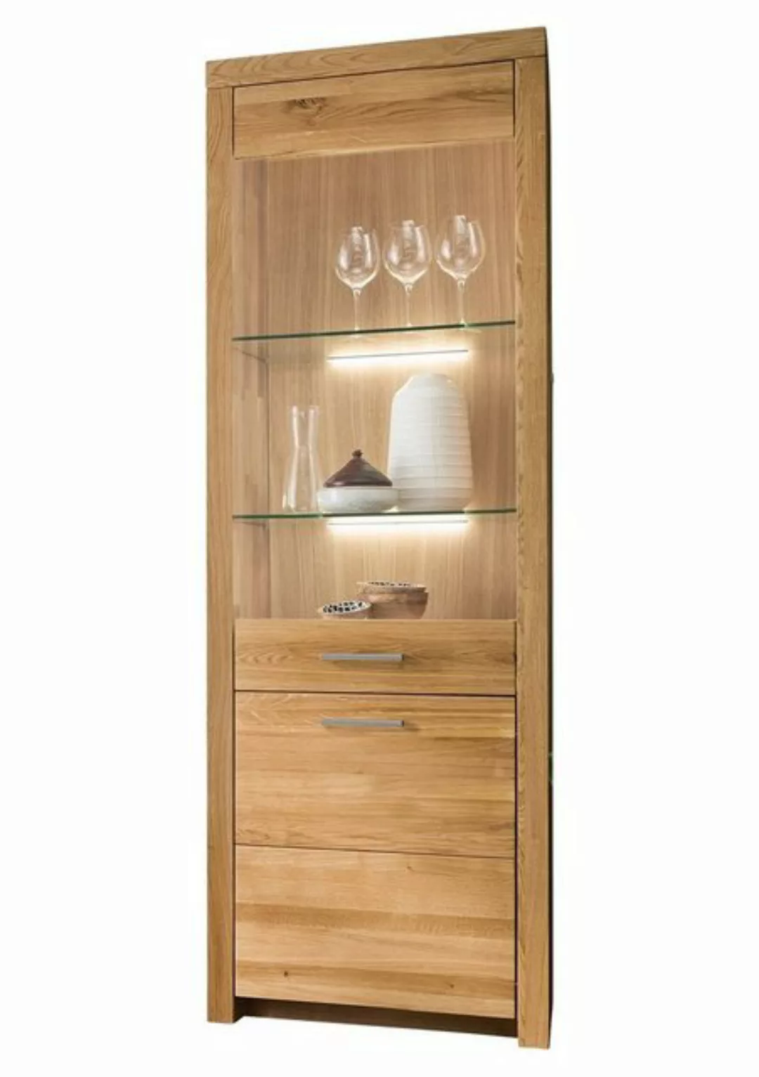 Vitrine Vitrine, SOLEA, Braun, B 65 cm, T 40 cm günstig online kaufen