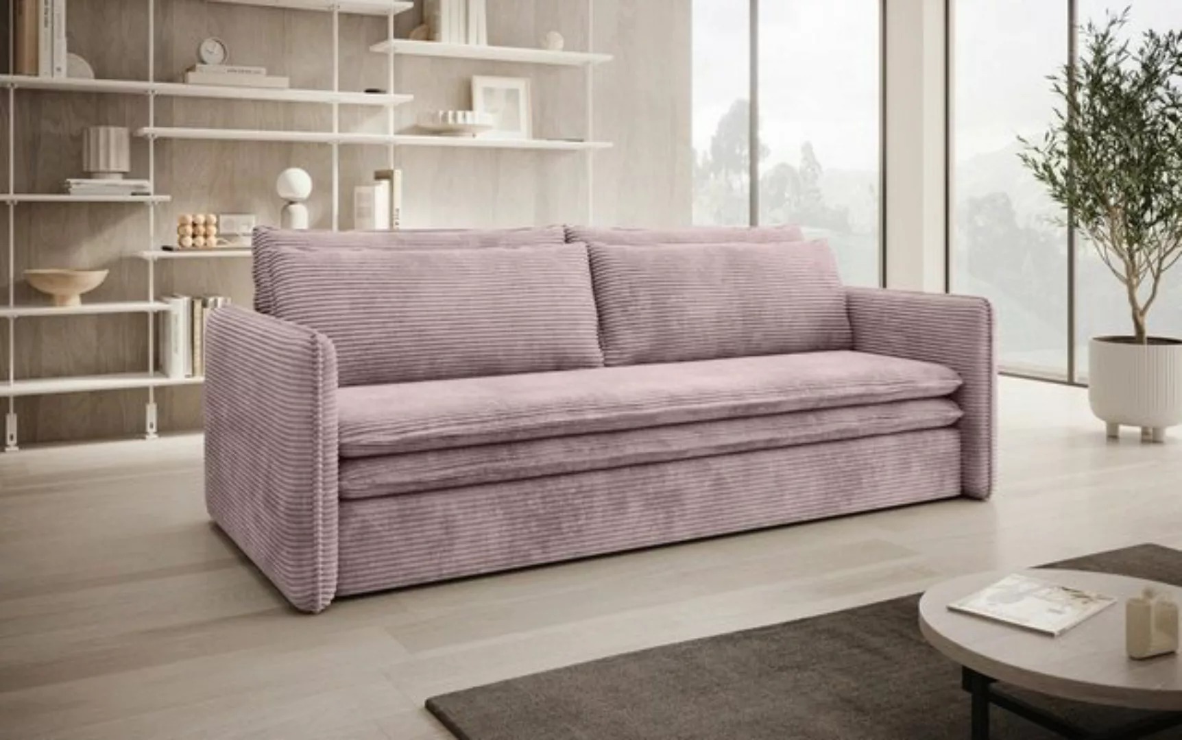 Luxusbetten24 Schlafsofa Designer Sofa Tilo Slim, mit Schlaf- und Klappfunk günstig online kaufen