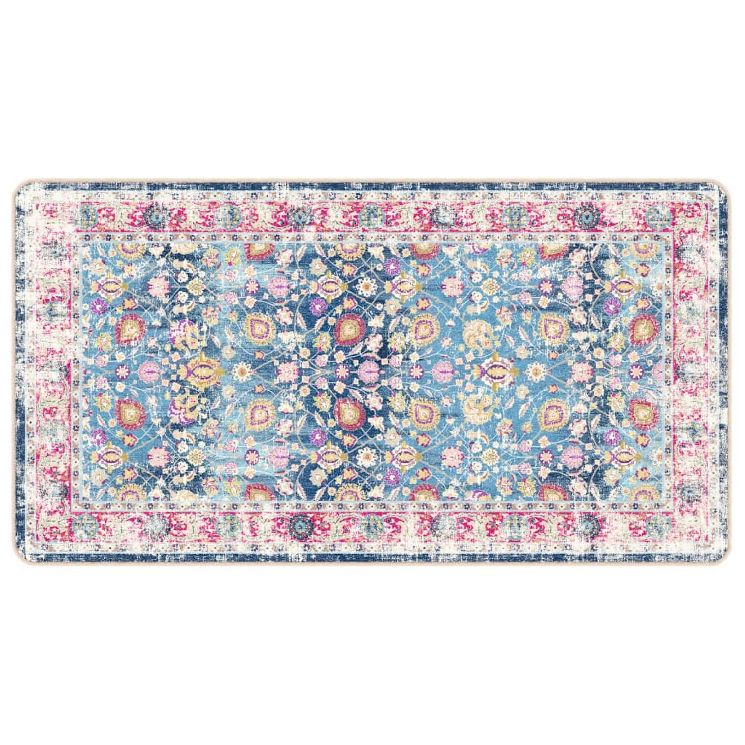 vidaXL Teppich Waschbar Mehrfarbig 80x150 Cm Rutschfest 1928215 günstig online kaufen