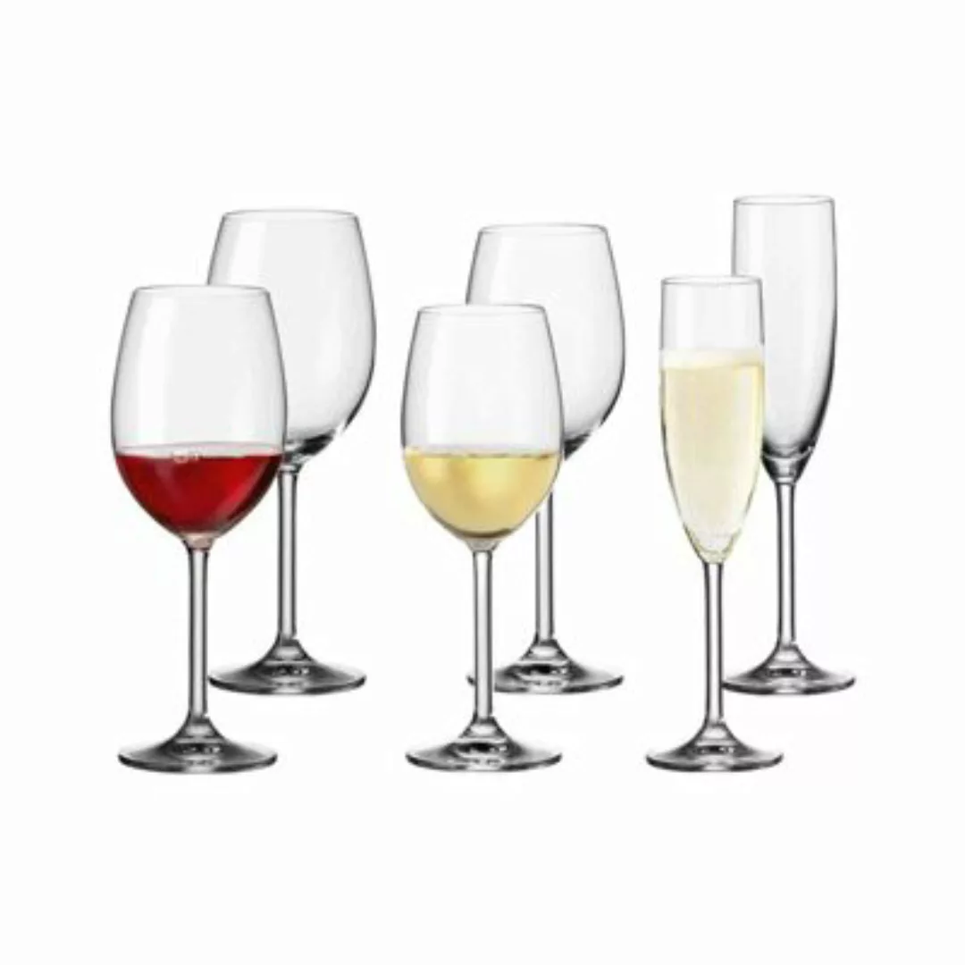 LEONARDO DAILY Weinglas Sektglas Single-Set 6-tlg. Trinkgläser transparent günstig online kaufen