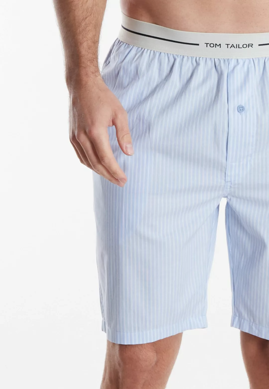 TOM TAILOR Bermudas "Dakota", Logobund, Seitentaschen, locker, bequem, kühl günstig online kaufen