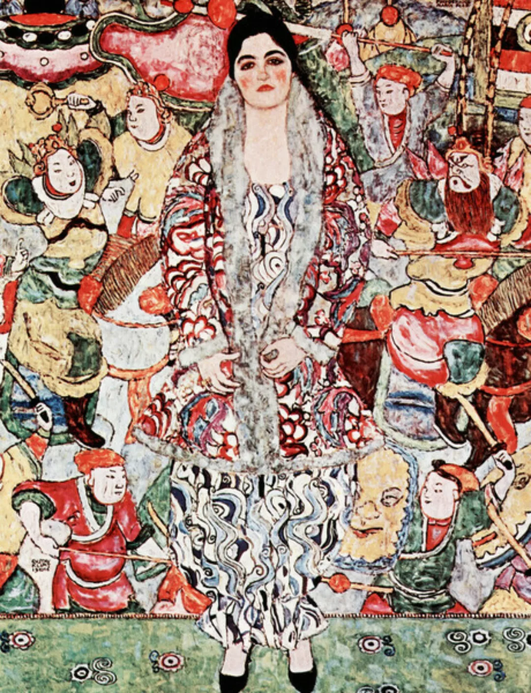 Poster / Leinwandbild - Gustav Klimt: Porträt Der Friederike Maria Beer günstig online kaufen
