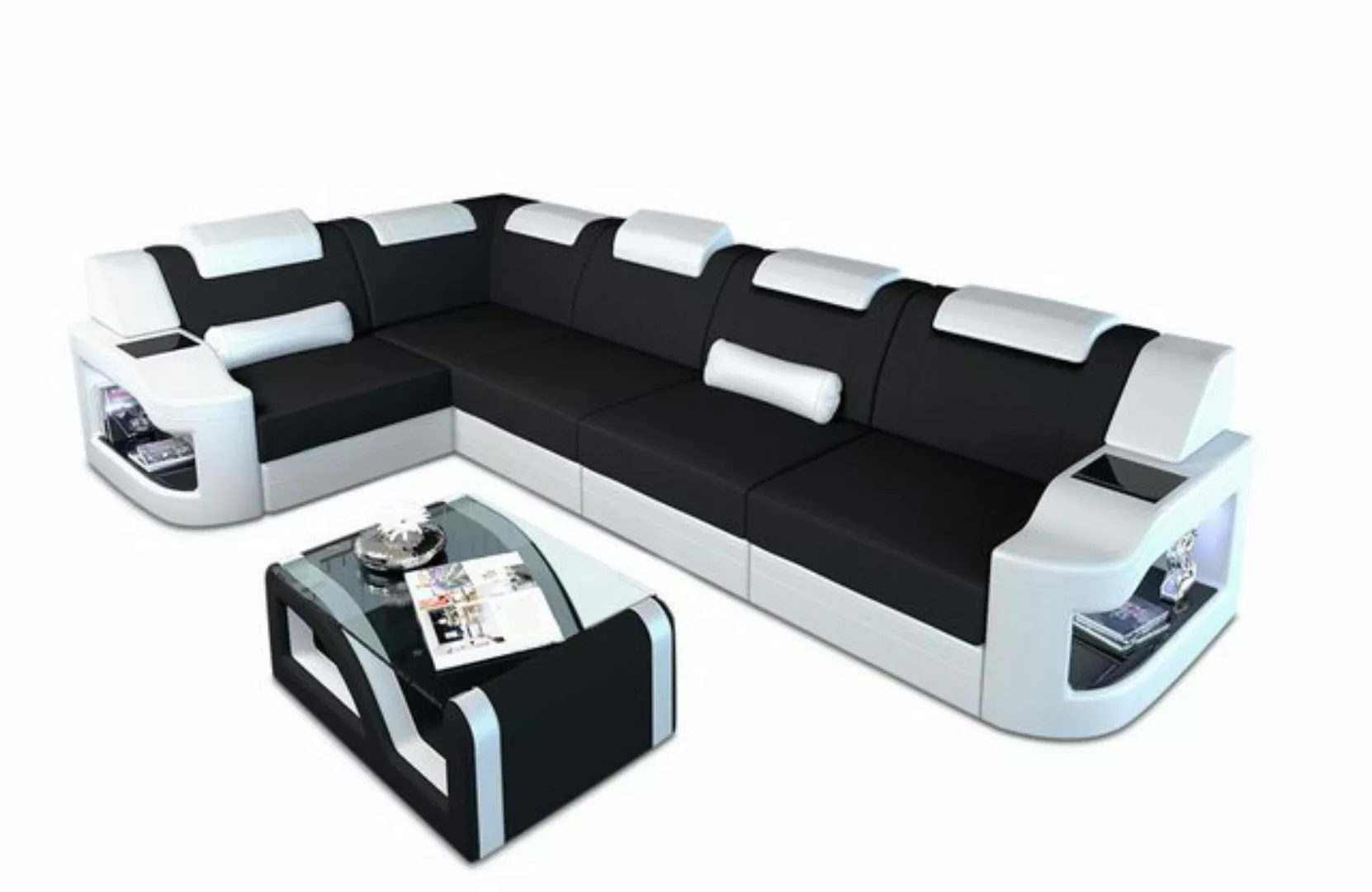 Sofa Dreams Ecksofa Polsterstoff Design Stoff Sofa Padua L Form M Mikrofase günstig online kaufen