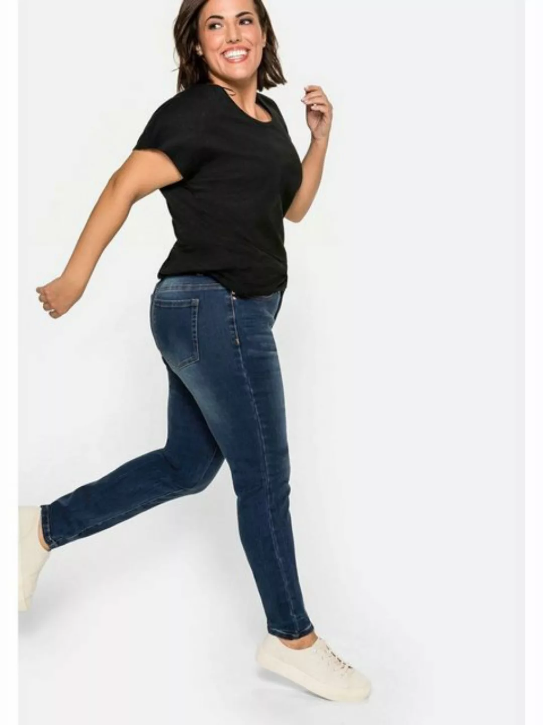 Sheego Stretch-Jeans Große Größen Skinny mit Bodyforming-Effekt günstig online kaufen
