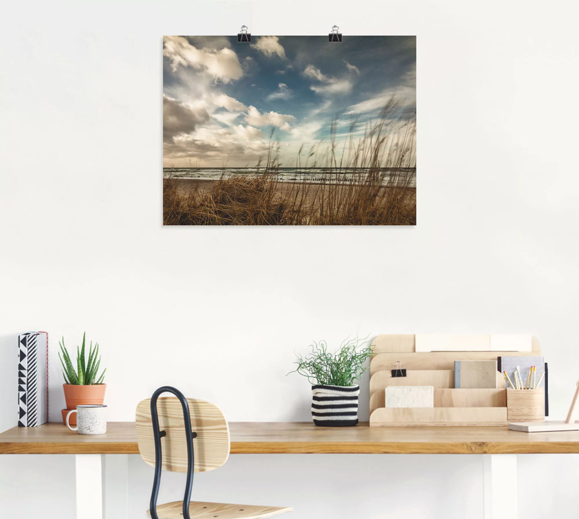 Artland Wandbild »An der Küste der Ostsee«, Gewässer, (1 St.), als Leinwand günstig online kaufen