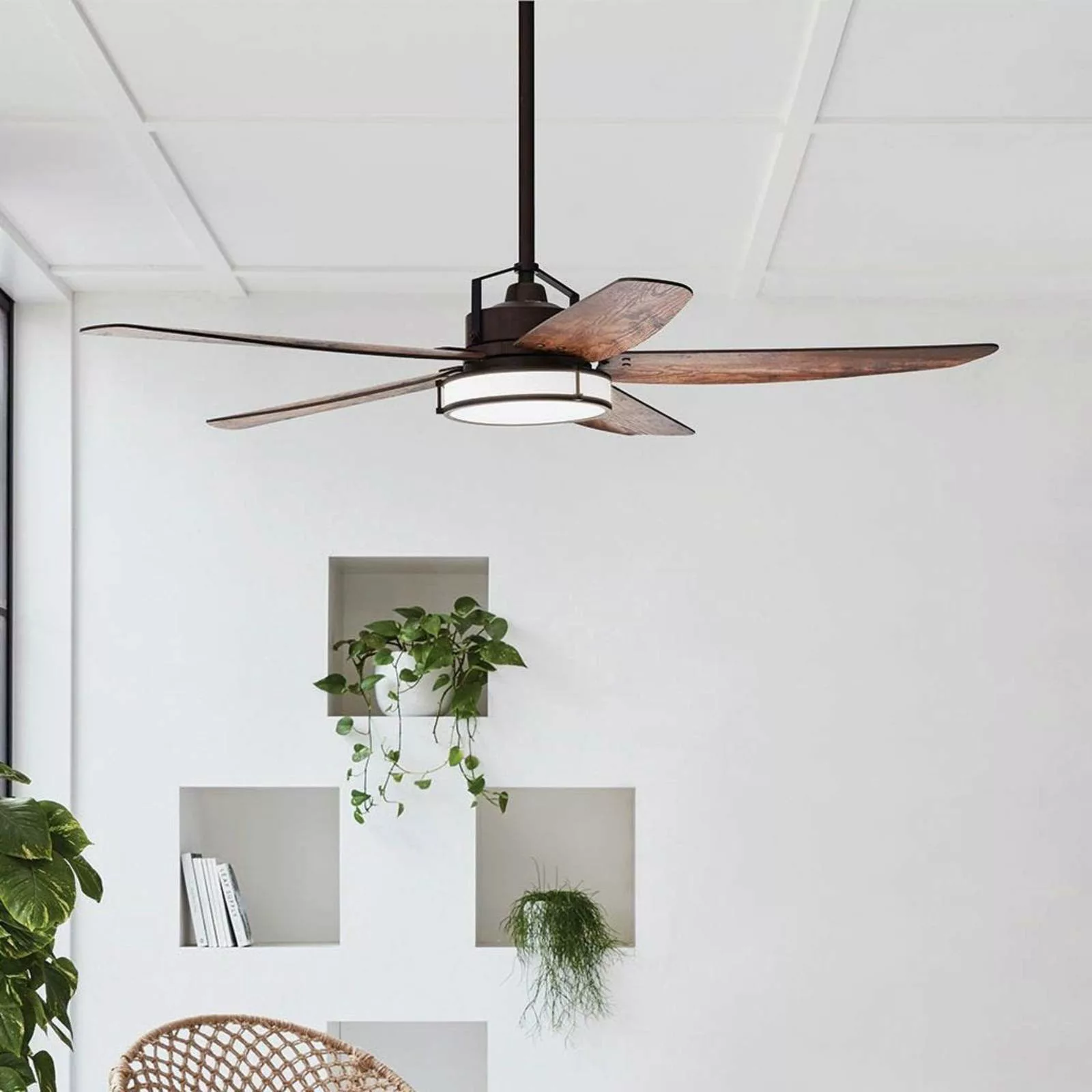 Beacon Deckenventilator mit Licht Louisville, bronze, leise günstig online kaufen