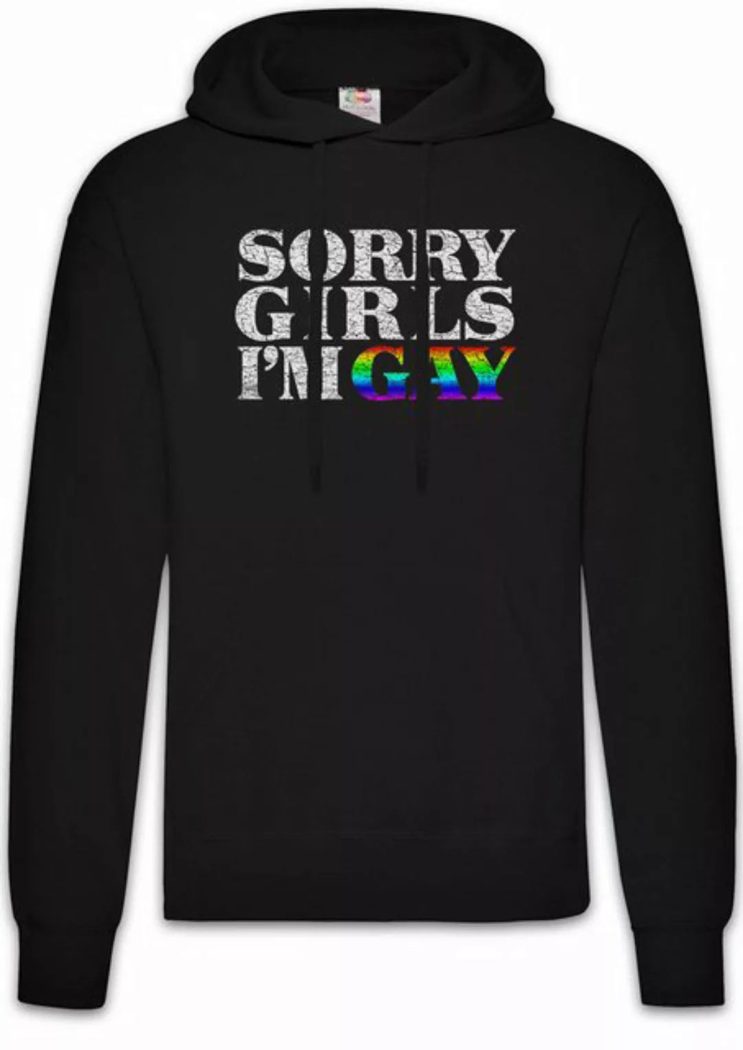 Urban Backwoods Hoodie Sorry Girls I'm Gay Herren Hoodie Schwul homosexuell günstig online kaufen