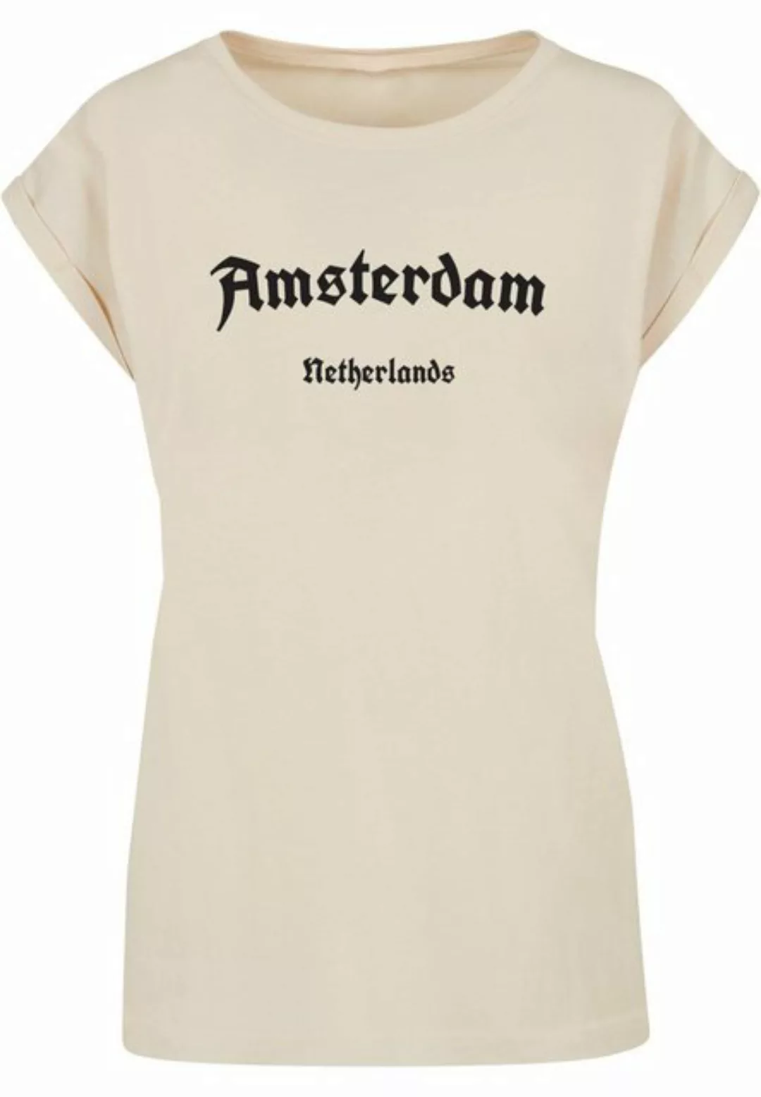 Merchcode T-Shirt Merchcode Damen Ladies Amsterdam Extended Shoulder Tee (1 günstig online kaufen
