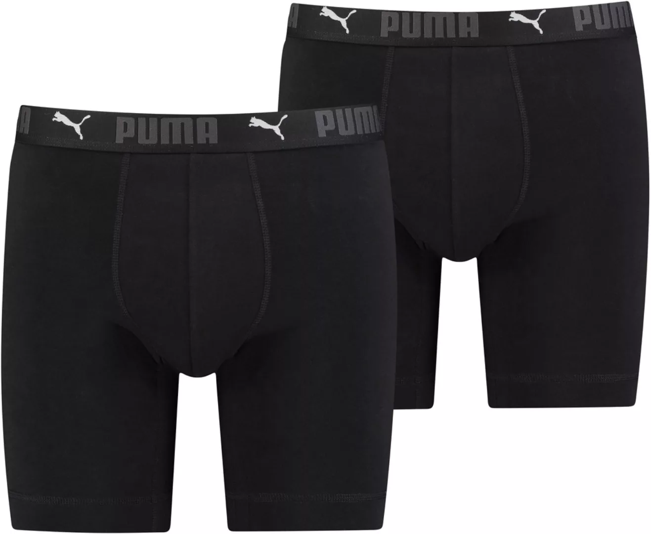 PUMA Langer Boxer, (Packung, 2er-Pack), mit Markenschriftzug im Bund günstig online kaufen