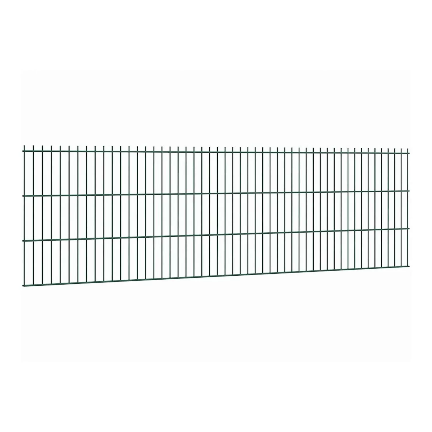 Doppelstabmattenzaun Stärke 8/6/8 Grün 63 x 251 cm günstig online kaufen