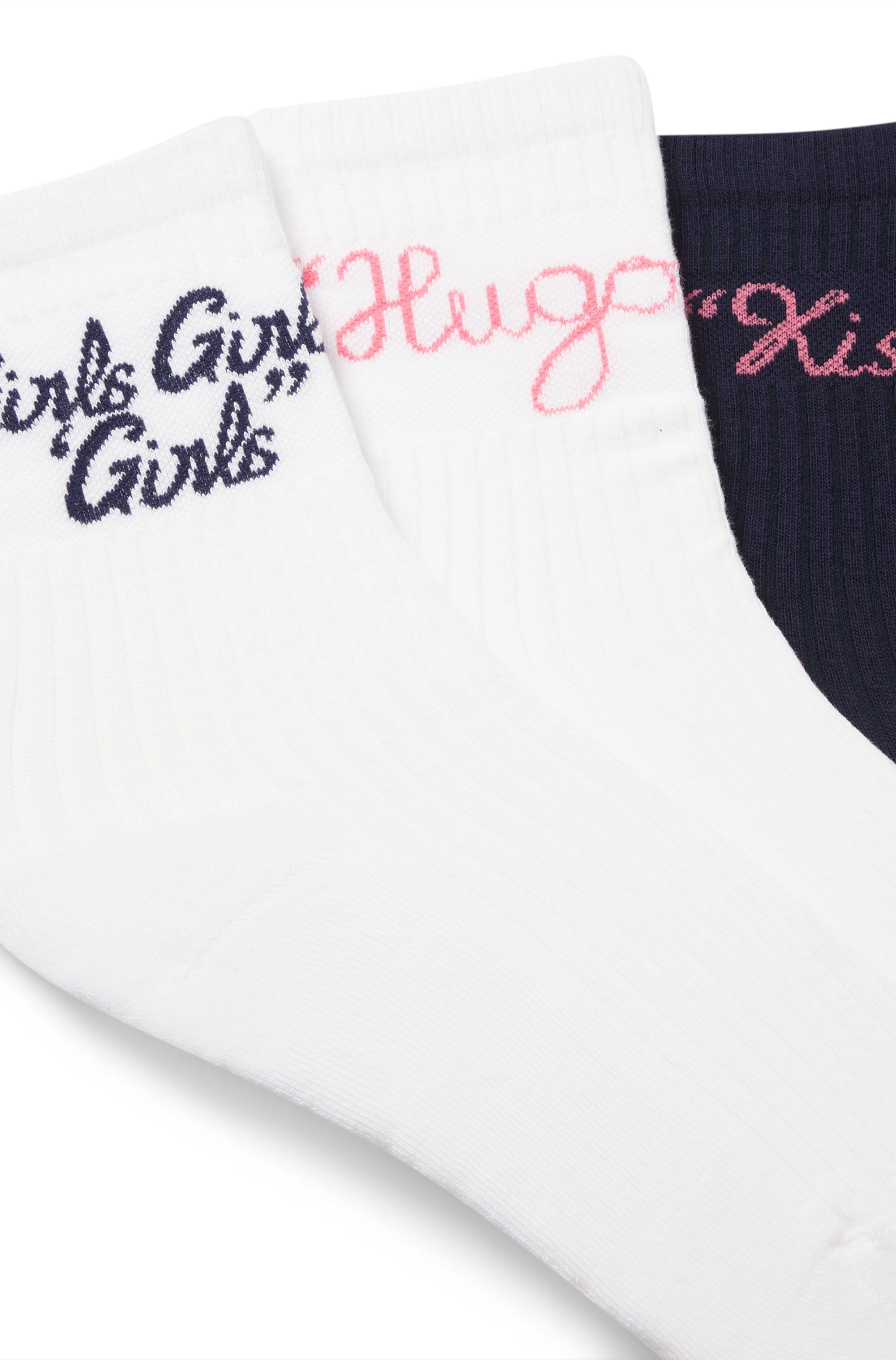 HUGO Underwear Freizeitsocken "3P QS SLOGAN CC W", (3 Paar), verstärkte Fer günstig online kaufen
