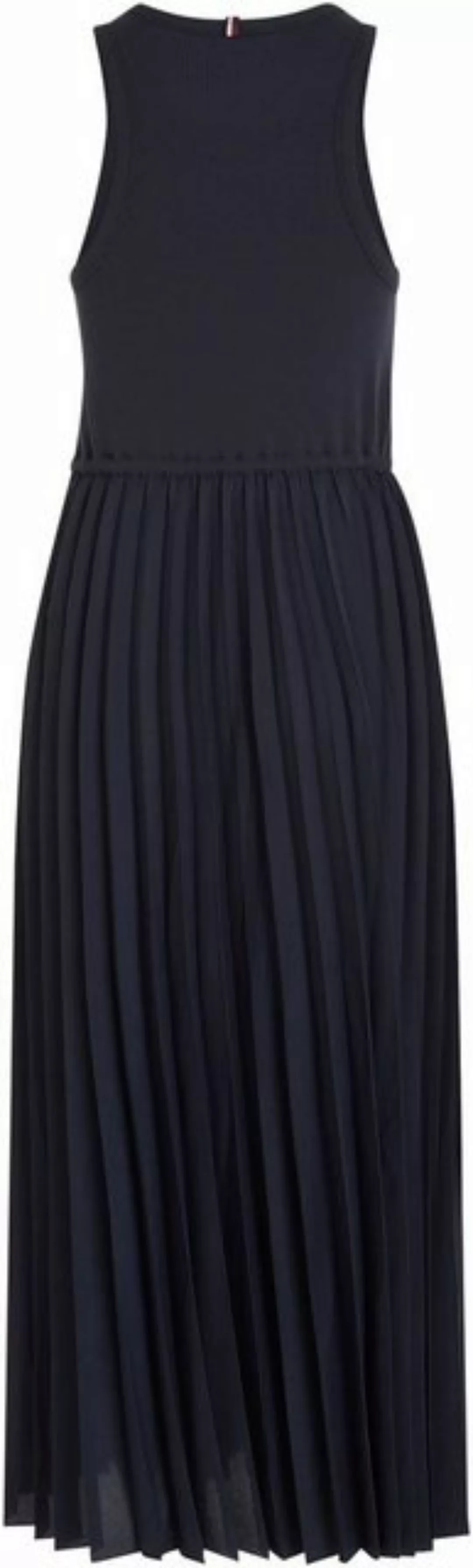 Tommy Hilfiger Midikleid RIB TANK PLEATED DRESS MIDI NS mit Schleifenband a günstig online kaufen