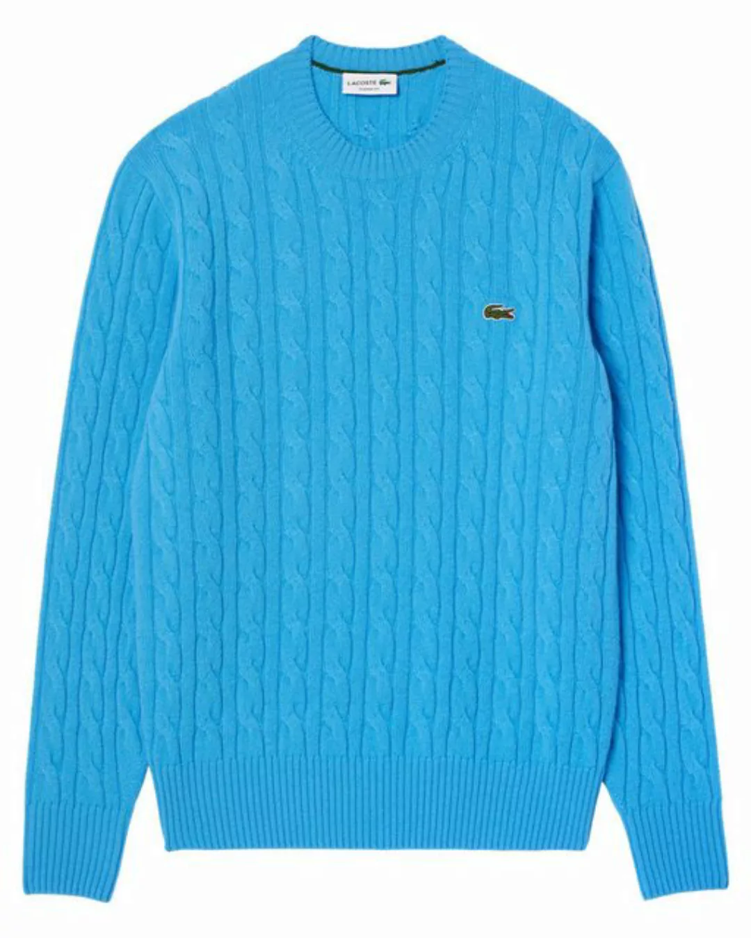 Lacoste Strickpullover Herren Pullover mit Zopfstrick (1-tlg) günstig online kaufen