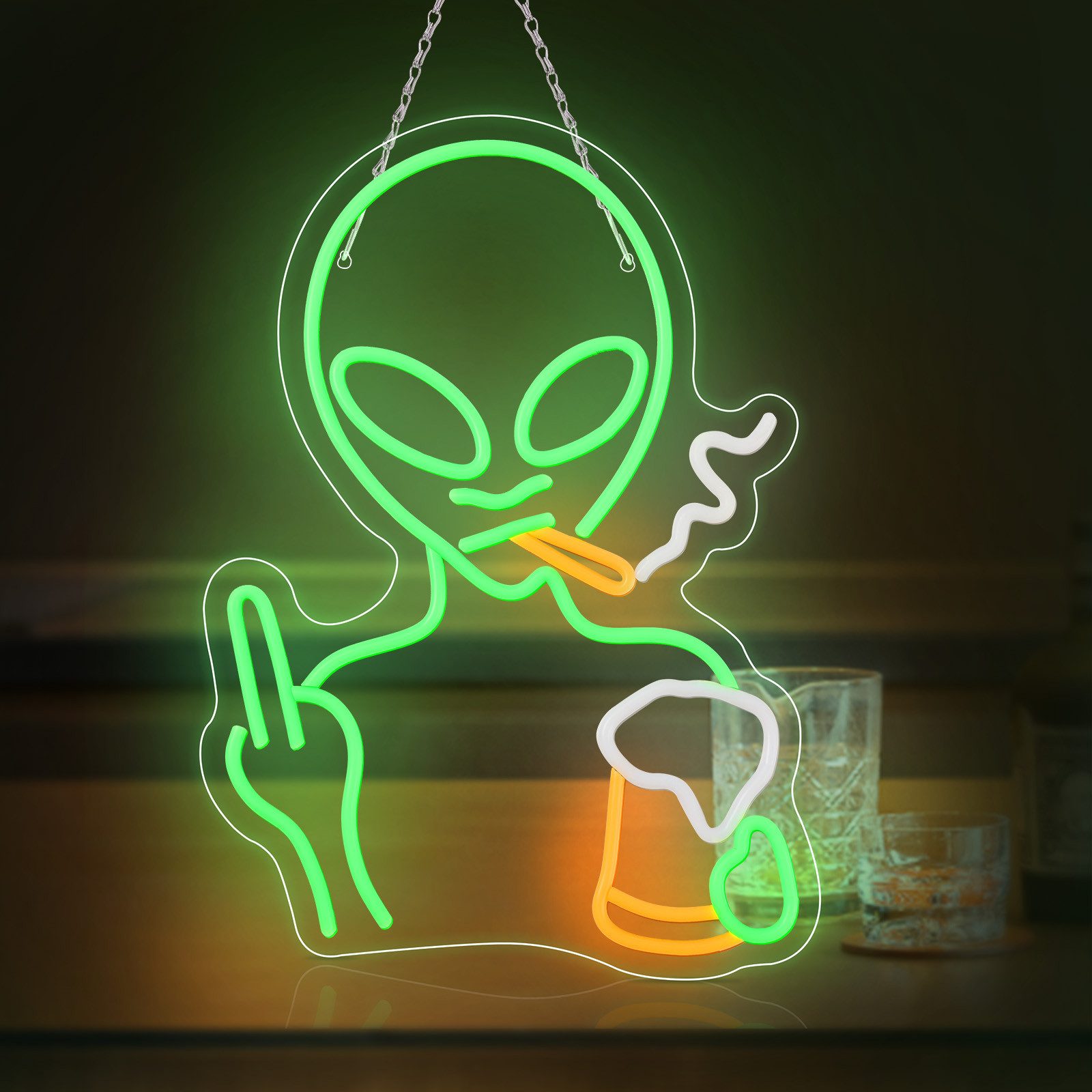 MUPOO LED Dekofigur LED Nachtlicht LED günstig online kaufen
