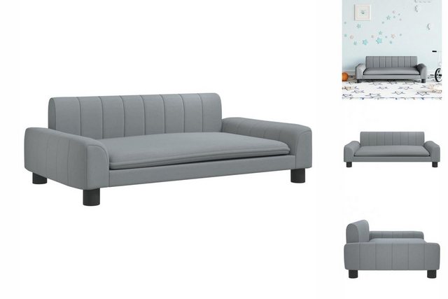 vidaXL Kindersofa Kindersofa Dunkelgrau 90x53x30 cm Stoff Kindercouch Kinde günstig online kaufen