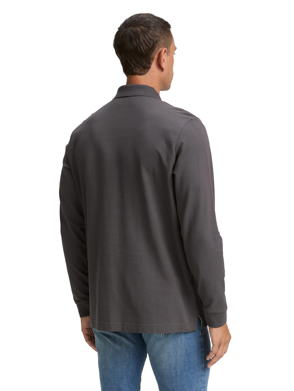 TOM TAILOR Langarm-Poloshirt mit Logo-Stickerei günstig online kaufen