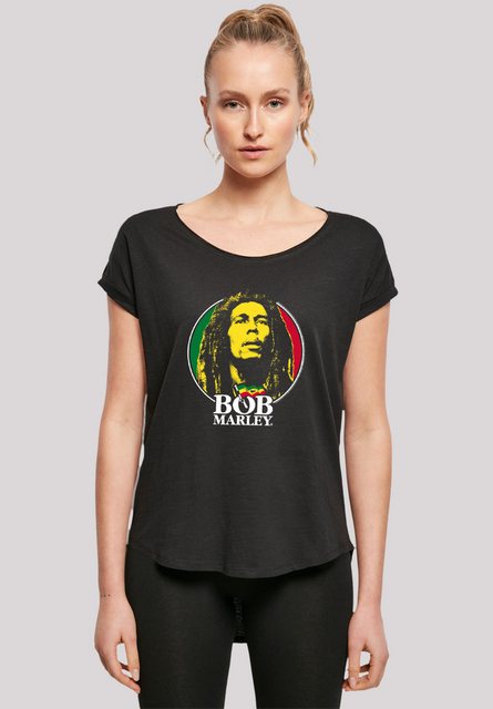 F4NT4STIC T-Shirt Bob Marley Logo Badge Reggae Music Premium Qualität, Musi günstig online kaufen