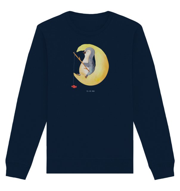 Mr. & Mrs. Panda Longpullover Größe L Pinguin Mond - French Navy - Geschenk günstig online kaufen