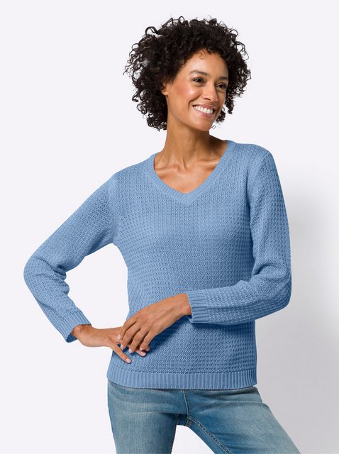 Sieh an! Strickpullover Langarm-Pullover günstig online kaufen