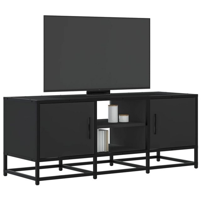 vidaXL Schrankmodule TV-Schrank Schwarz 100x35x41 cm Holzwerkstoff und Meta günstig online kaufen