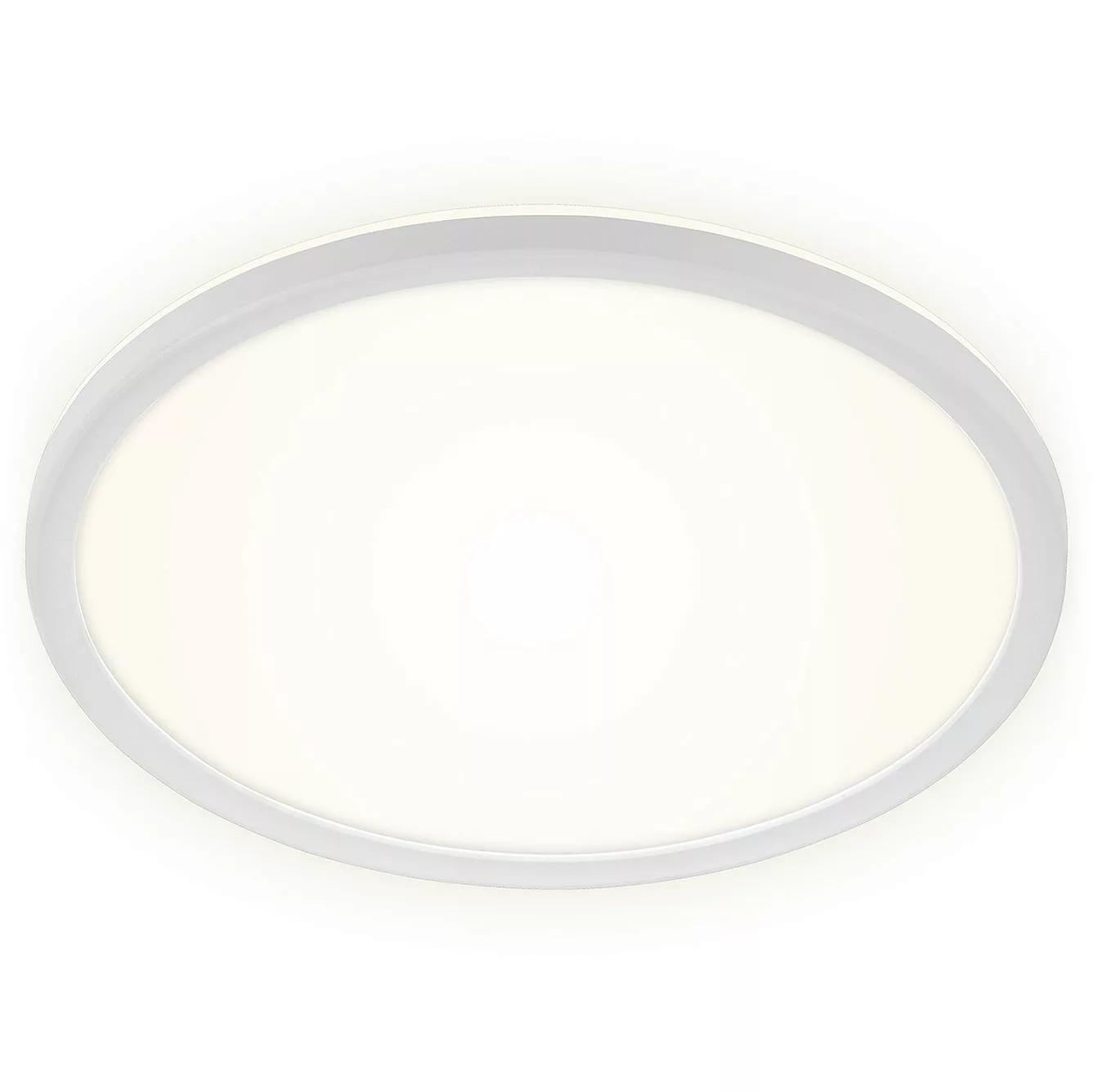 Brilo LED-Deckenleuchte Slim Weiß 1x LED 18 W inkl. Backlight günstig online kaufen