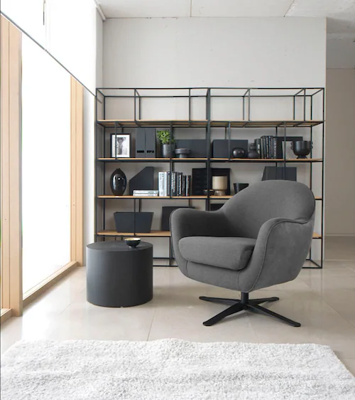TRENDMANUFAKTUR Drehsessel "Mira, Loungesessel", in zeitlosem, modernen Sti günstig online kaufen