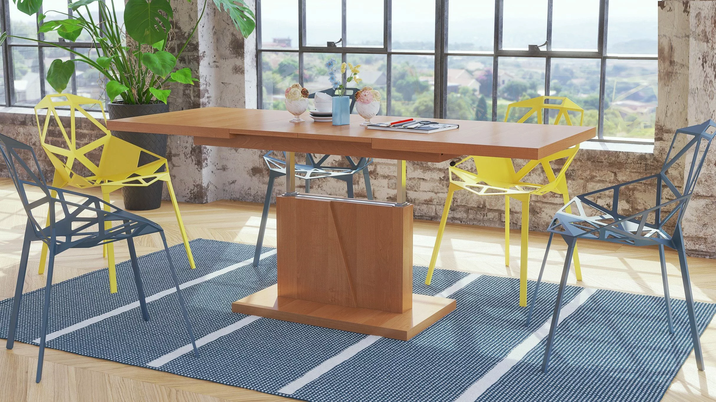 Mazzoni Couchtisch Grand Noir Erle stufenlos günstig online kaufen