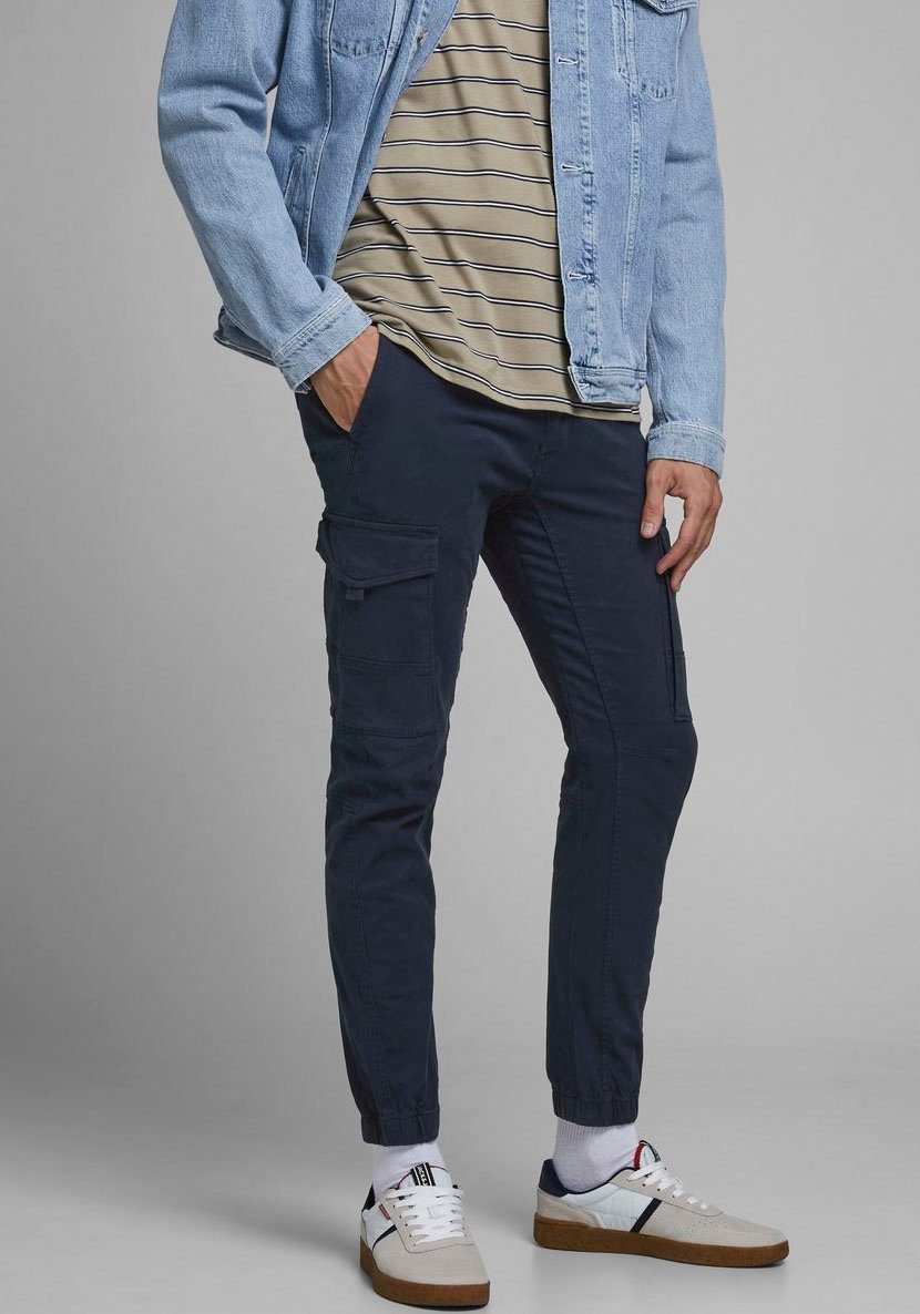 Jack & Jones Herren Cargohose JPSTPAUL JJFLAKE AKM 542 NAVY BLAZER -Tapered günstig online kaufen