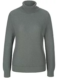 Rollkragen-Pullover Peter Hahn grün günstig online kaufen