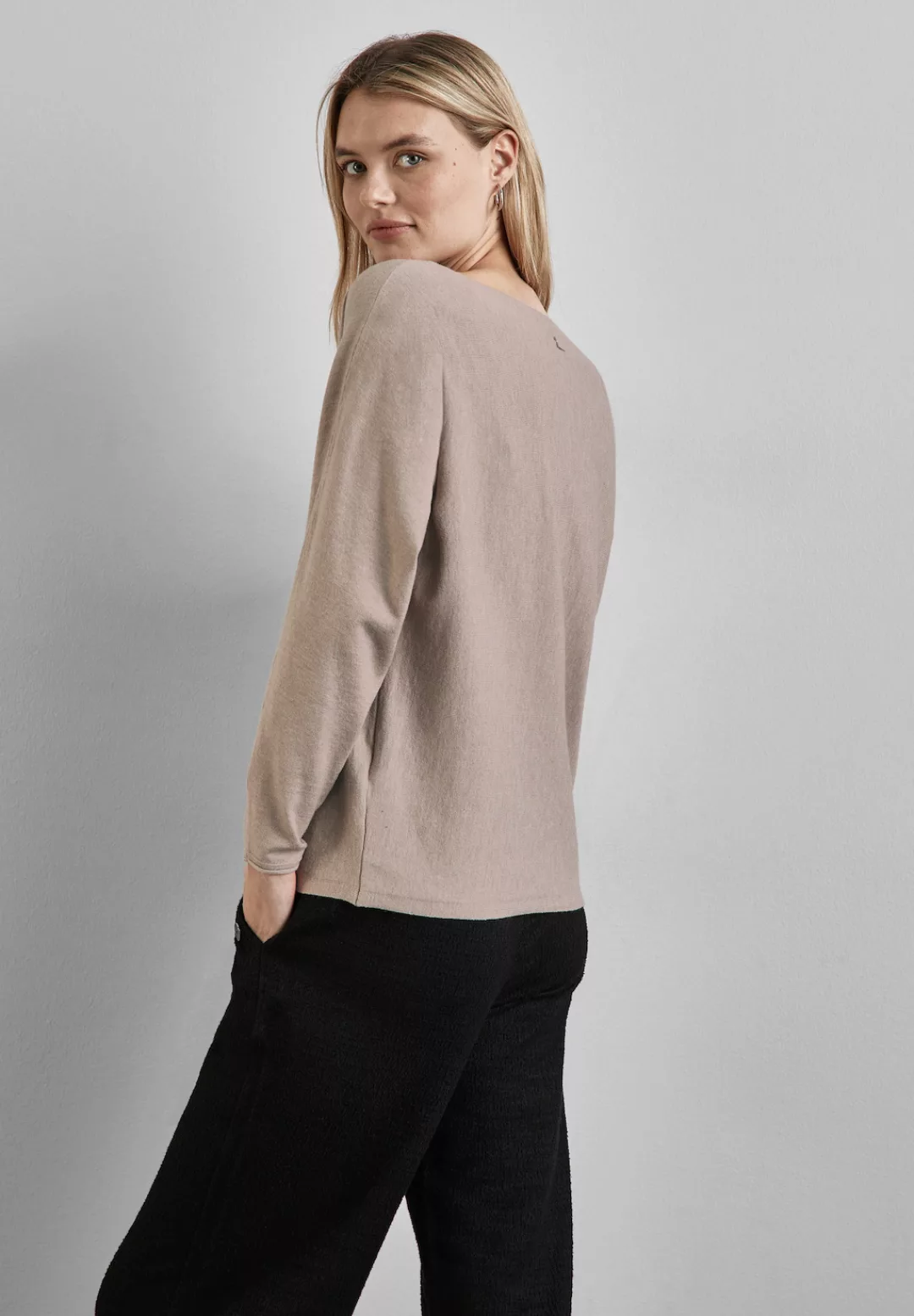 STREET ONE Strickpullover im Dolman-Stil, mit U-Boot-Ausschnitt günstig online kaufen