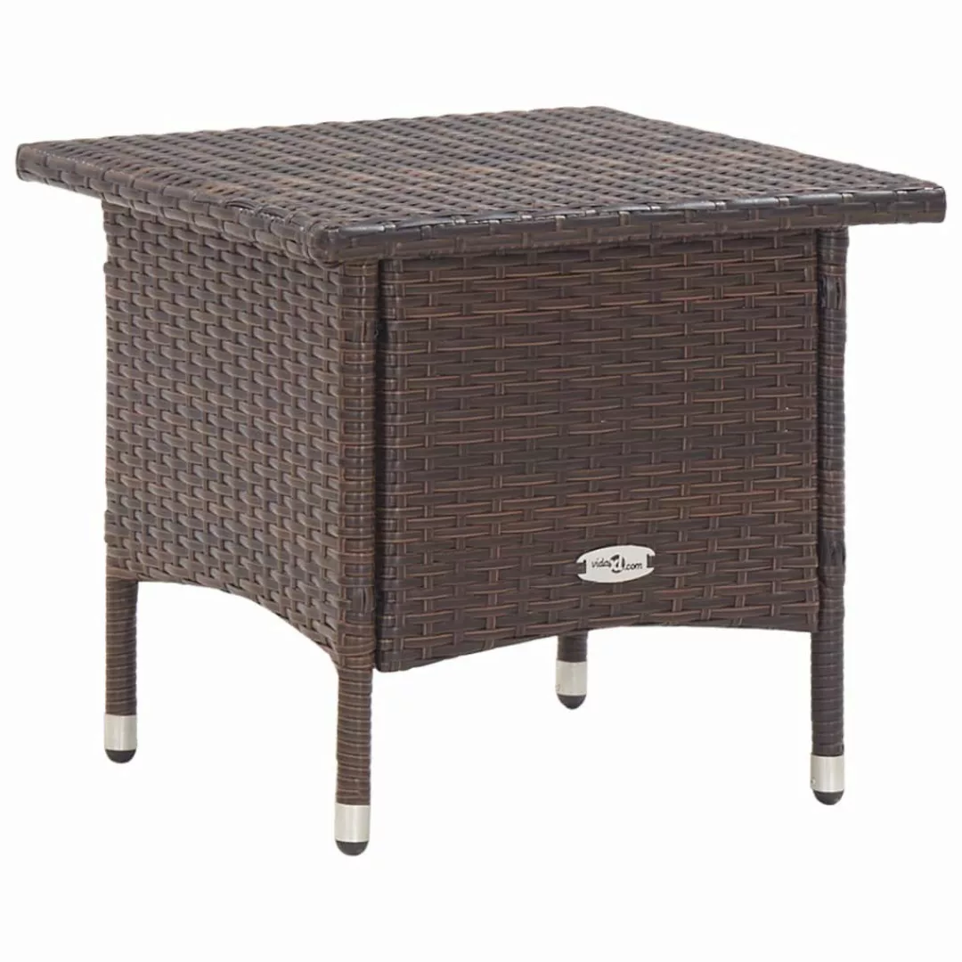 vidaXL Gartentisch Beistelltisch Braun 50x50x47 cm günstig online kaufen