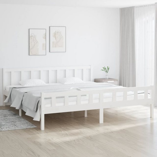 Vidaxl Massivholzbett Weiß 160x200 Cm günstig online kaufen