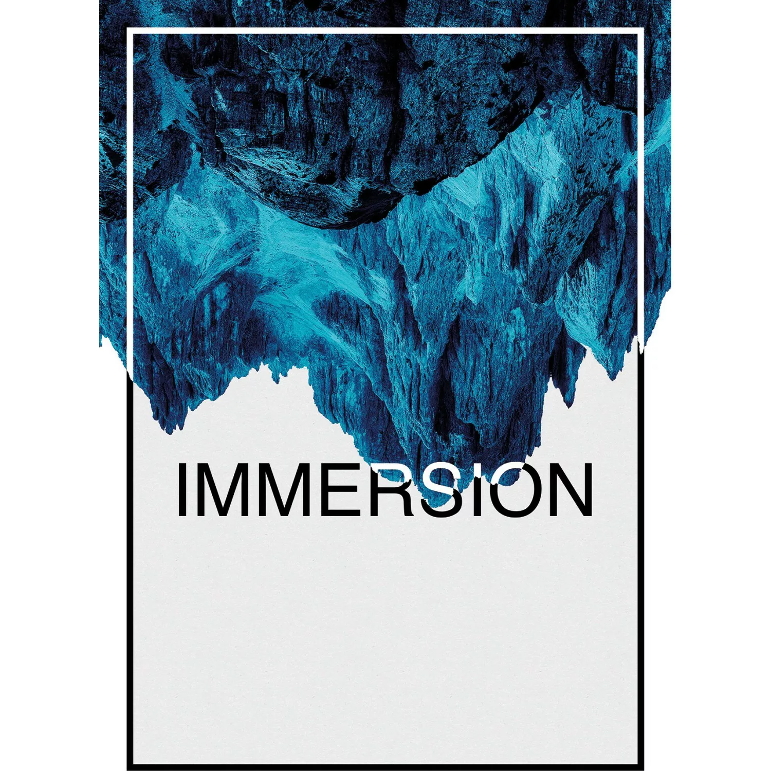 Komar Poster "Immersion Blue", Abstrakt-Sprüche & Texte, (1 St.), Kinderzim günstig online kaufen