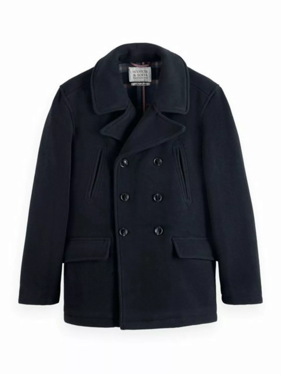 Scotch & Soda  Herrenmantel Wool Blend Peacoat günstig online kaufen